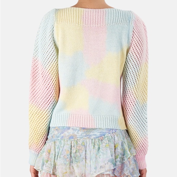 Loveshackfancy Rosie pullover sweater in fairy tale - Picture 3 of 6